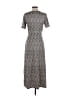 WAYF Paisley Gray Casual Dress Size S - photo 2