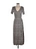 WAYF Paisley Gray Casual Dress Size S - photo 1