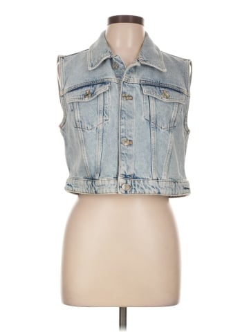Zara Denim Vest (view 1)