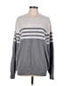 George Stripes Gray Pullover Sweater Size L - photo 1