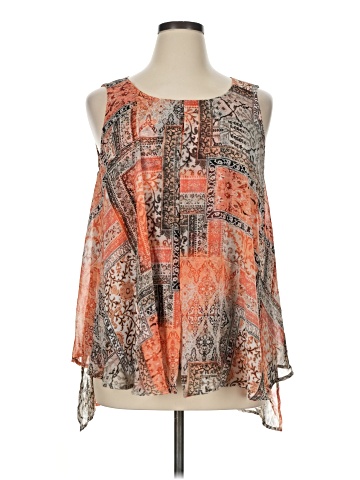 Roz & Ali Sleeveless Blouse (view 1)
