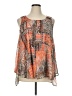 Roz & Ali 100% Polyester Orange Sleeveless Blouse Size XL - photo 1