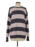Brandy Melville 100% Cotton Stripes Gray Pullover Sweater Size S - photo 1