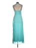 Cache 100% Polyester Teal Cocktail Dress Size 12 - photo 2