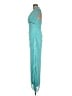 Cache 100% Polyester Teal Cocktail Dress Size 12 - photo 5