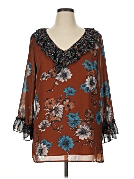 Suzanne Betro 3/4 Sleeve Blouse