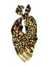 Unbranded Animal Print Brown Scarf One size - photo 1