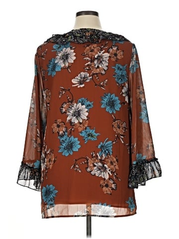 Suzanne Betro 3/4 Sleeve Blouse (view 2)