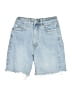 Glassons 100% Elastane Blue Denim Shorts Size 6 - photo 1