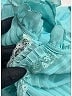Self-Portrait 100% Polyester Teal Blue Cocktail Dress Size 2 - photo 8