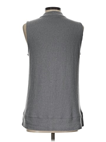 Pure Navy Sleeveless T-Shirt (view 2)