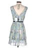 Self-Portrait Floral Blue Cocktail Dress Size 6 - photo 2