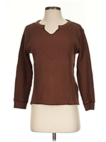 Madewell Waffle Split-Neck Crop Tee (view 1)