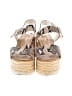 Gianni Bini Animal Print Brown Gold Wedges Size 7 1/2 - photo 2
