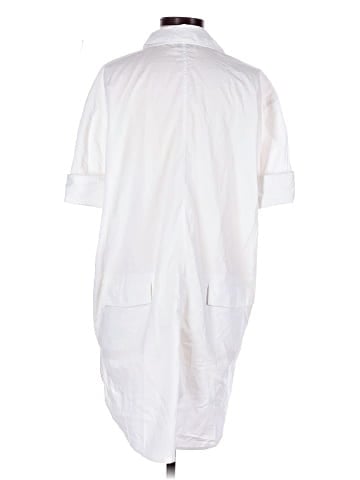 Acne Studios Cotton Oversized Poplin Shirt Dress (view 2)
