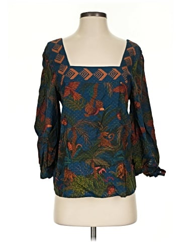 FARM Rio for Anthropologie 3/4 Sleeve Blouse (view 1)