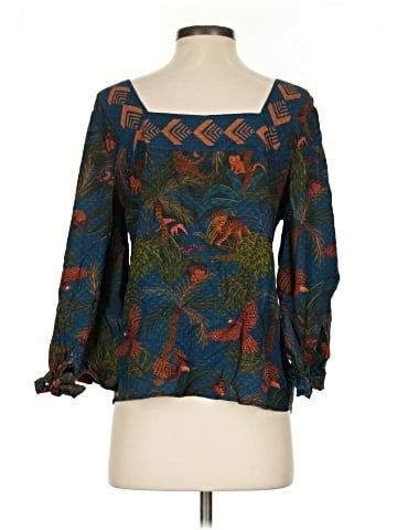FARM Rio for Anthropologie 3/4 Sleeve Blouse (view 2)