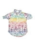 Baby Gap 100% Cotton Print White Short Sleeve Button-Down Shirt Size 12-18 mo - photo 1