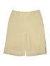 Ann Taylor LOFT Solid Yellow Khaki Shorts Size 6 Petite - photo 1