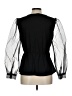 AUW Black Long Sleeve Blouse Size L - photo 2