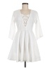 Assorted Brands White Casual Dress Size M (estimated) - photo 1