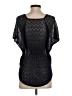 Moth 100% Cotton Black Short Sleeve Top Size XS - photo 2