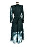 Eliza J 100% Polyester Paisley Teal Cocktail Dress Size 8 - photo 2