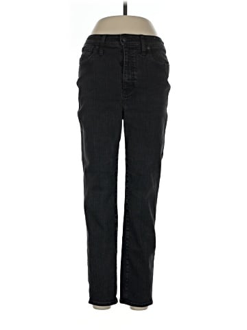 Madewell Curvy Stovepipe Jeans in Black Rinse Wash (view 1)