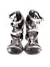 Tory Burch 100% Leather Metallic Silver Sandals Size 6 - photo 2