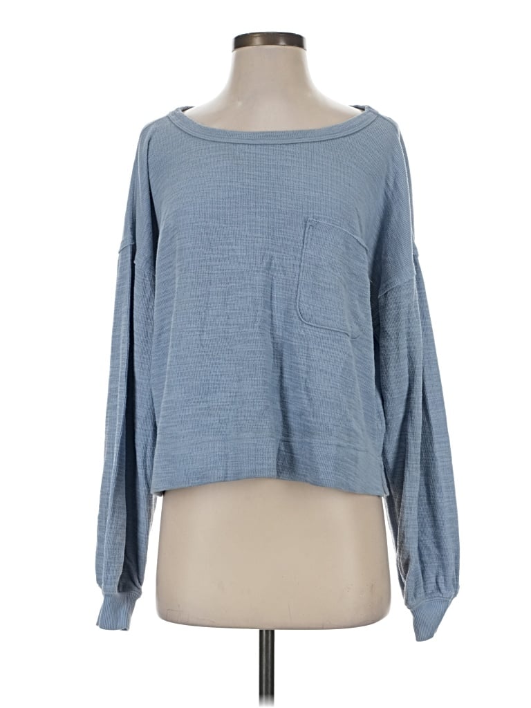 Pre-owned Aerie Pullover Sweater In Blue