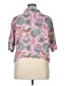 Printfresh Paisley Pink Short Sleeve Blouse Size XL - photo 2