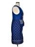 Spiegel Graphic Blue Cocktail Dress Size 16 - photo 4