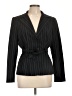 Signature by Larry Levine Stripes Black Blazer Size 10 - photo 1