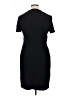 CDC Apparel 100% Polyester Solid Black Casual Dress Size 14 - photo 2