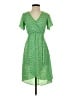 Sienna Sky 100% Polyester Polka Dots Green Casual Dress Size XS - photo 1