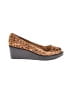 BCBGirls Animal Print Brown Wedges Size 7 1/2 - photo 1