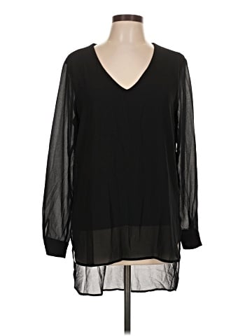 Joan Vass Long Sleeve Blouse (view 1)