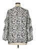 Perseption Concept Silver 3/4 Sleeve Blouse Size XL - photo 2