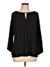 Essentials by Milano Black Long Sleeve Blouse Size L - photo 1