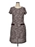Connected Apparel Tweed Gray Casual Dress Size 14 - photo 1