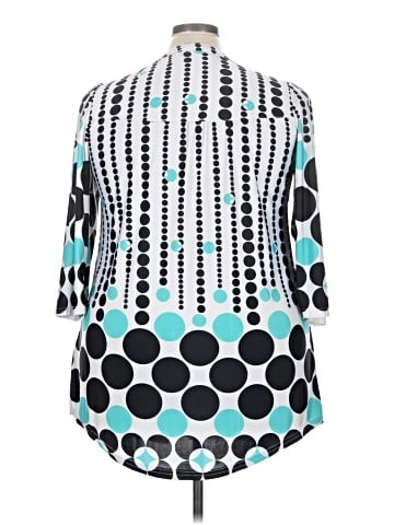 Ice Silk 3/4 Sleeve Blouse (view 2)