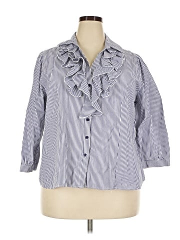 Harve Benard 3/4 Sleeve Button-Down Shirt (view 1)
