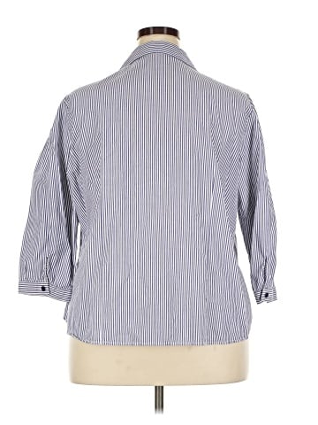 Harve Benard 3/4 Sleeve Button-Down Shirt (view 2)