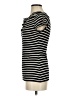 Max Studio Stripes Black Short Sleeve T-Shirt Size S - photo 5