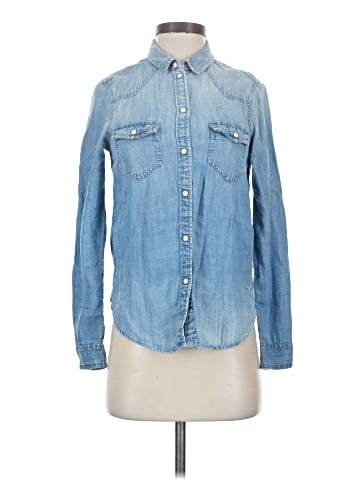American Eagle Outfitters Long Sleeve Button-Down Shirt (view 1)