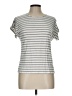 Green Envelope Stripes Silver Short Sleeve T-Shirt Size L - photo 1