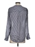 Bebe Stripes Blue Long Sleeve Blouse Size S - photo 2