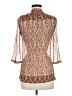 Massimo Dutti Brown 3/4 Sleeve Blouse Size S (estimated) - photo 2