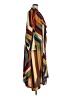 ASHRO 100% Polyester Brown Kimono Size 16 - photo 4