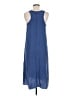 ATM 100% Silk Solid Blue Casual Dress Size M - photo 2